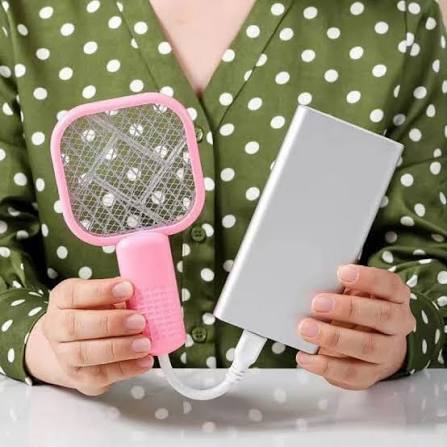 Mini USB Electric Mosquito Racket, Rechargeable Summer Fly Swatter
