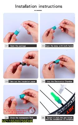 Motion Activated Multicolor Tire Valve Light