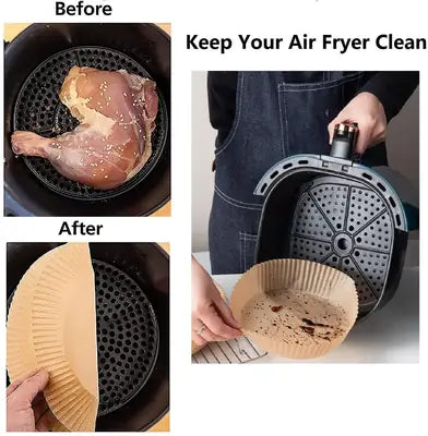 Air Fryer Disposable Paper Liner (50 Pieces)