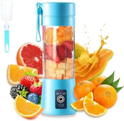 Portable USB Rechargeable Juice Blender (Blue)