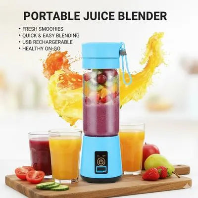 Portable USB Rechargeable Juice Blender (Blue)