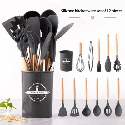 12 Pcs Silicone Kitchen Utensil Set