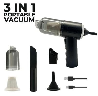 3-in-1 Portable Vacuum Cleaner with Attachments