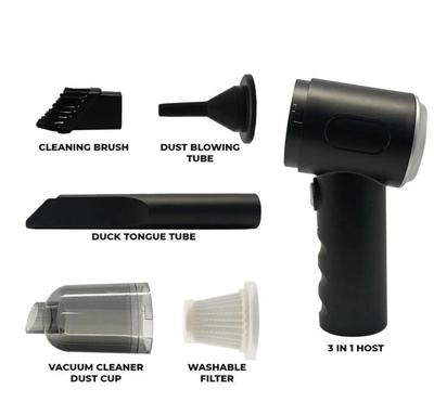 3-in-1 Portable Vacuum Cleaner with Attachments