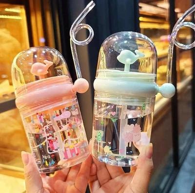 Kids Transparent Water Bottle 600ml (ABS Plastic)