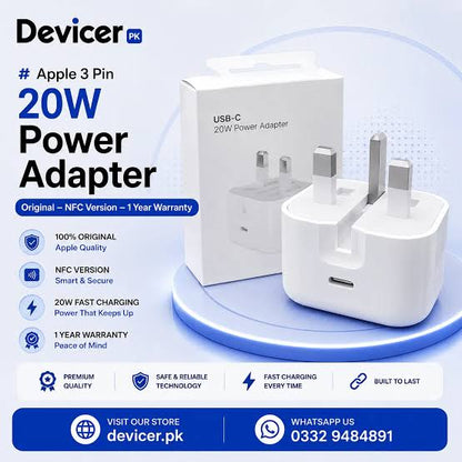 Apple Original 20W Charger (NFC) – UK Import