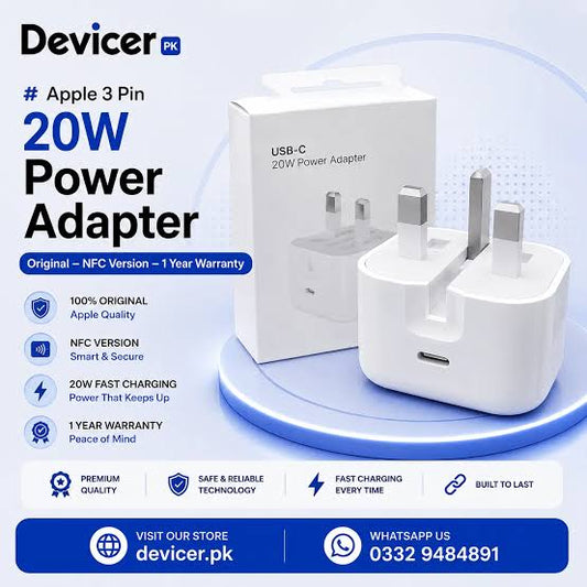 Apple Original 20W Charger (NFC) – UK Import