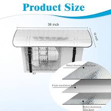 AC Outdoor Unit Protector Aluminium Cover With Straps