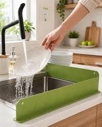 2 in 1 Kitchen Sink Splash Guard – Clothes & Floor Protector
