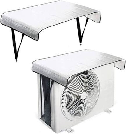 AC Outdoor Unit Protector Aluminium Cover With Straps