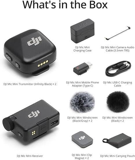DJI Mic Mini 2 (1 TX + 1 Mobile RX) TYPE-C