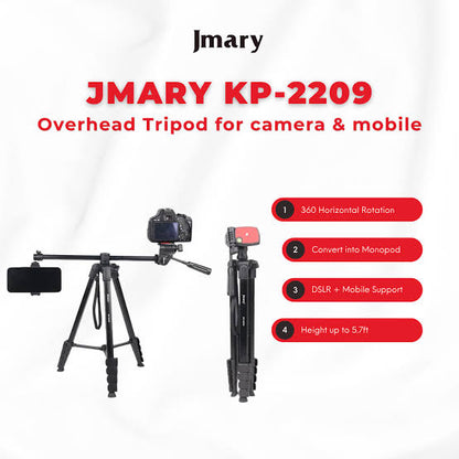 Jmary KP-2209 Overhead Tripod for Mobile Photography